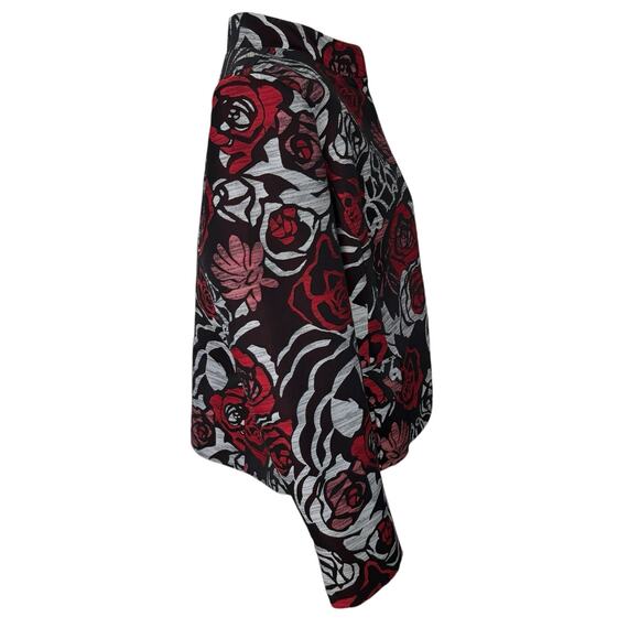 ELLEN TRACY Floral Blazer Jacket Size 14 Cocktail Formal - Picture 3 of 9